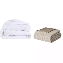 Kirklands Home Alaya 4-pc. California King Waffle Duvet Set Tan Hot