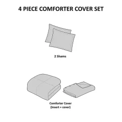 Kirklands Home Alaya 4-pc. California King Waffle Duvet Set Tan Hot