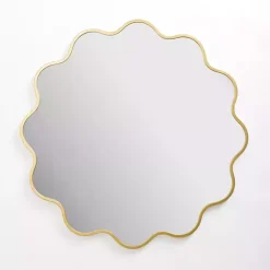 Kirklands Home Alexandria Gold Scalloped Wall Mirror