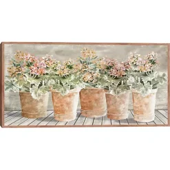 Kirklands Home All in a Row Framed Canvas Art Print Outlet