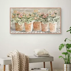 Kirklands Home All in a Row Framed Canvas Art Print Outlet