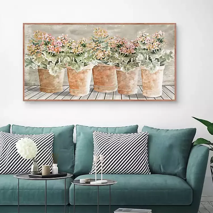 Kirklands Home All in a Row Framed Canvas Art Print Outlet