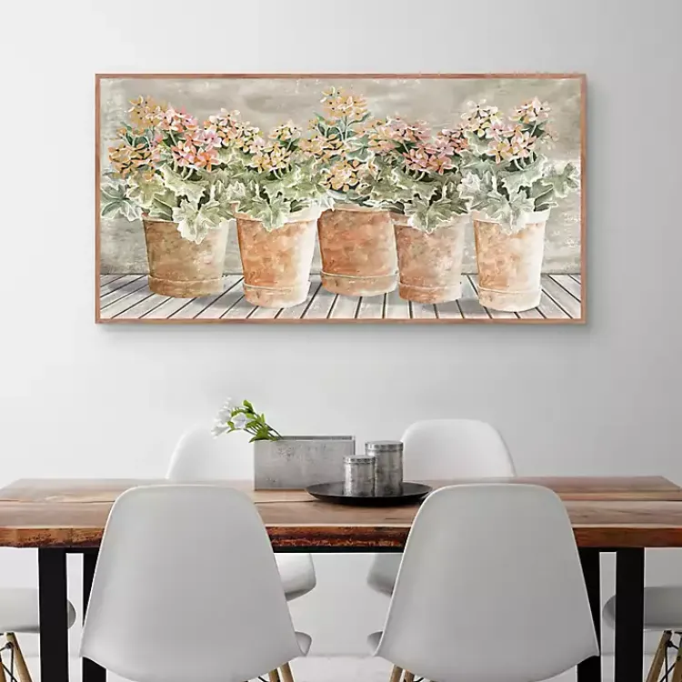 Kirklands Home All in a Row Framed Canvas Art Print Outlet