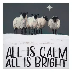 Christmas Art & Wall Decor>Kirklands Home All Is Calm All Is Bright Canvas Art Print