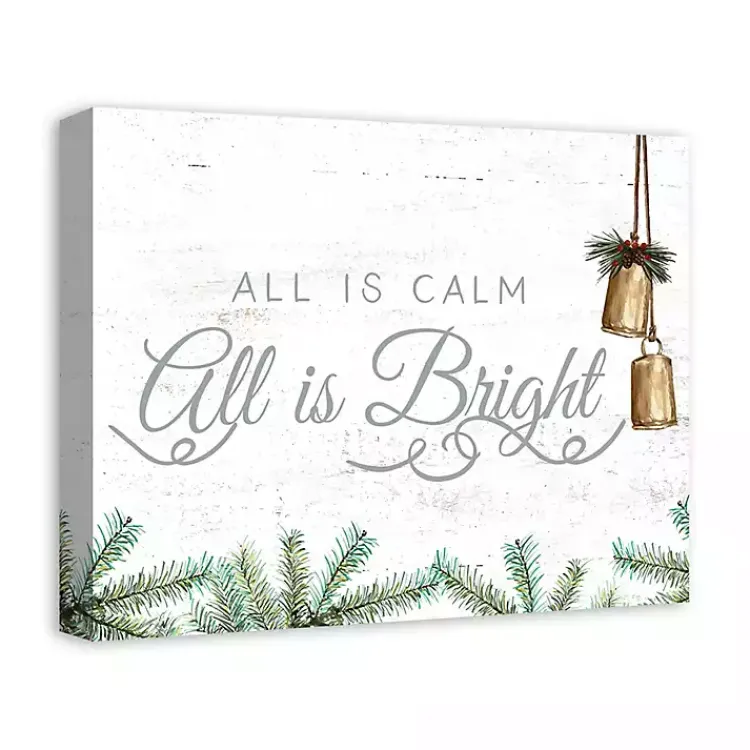 Christmas Art & Wall Decor>Kirklands Home All is Calm Canvas Art Print