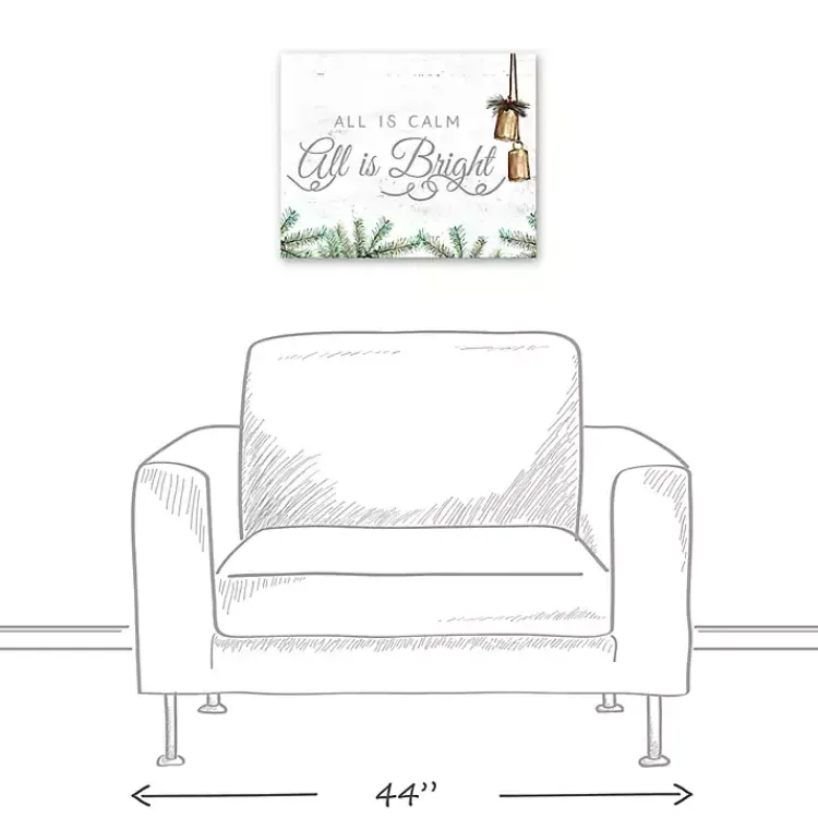 Christmas Art & Wall Decor>Kirklands Home All is Calm Canvas Art Print