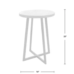 Kirklands Home Allie Natural Wood and Metal Accent Table Discount