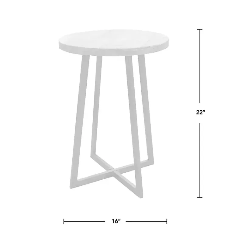 Kirklands Home Allie Natural Wood and Metal Accent Table Discount