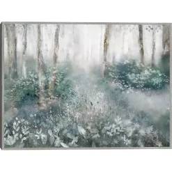 Kirklands Home Allyson's Trail Framed Canvas Art Print Blue