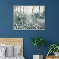 Kirklands Home Allyson's Trail Framed Canvas Art Print Blue