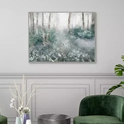 Kirklands Home Allyson's Trail Framed Canvas Art Print Blue