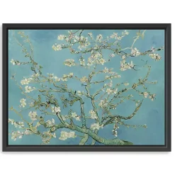 Kirklands Home Almond Blossom Framed Canvas Art Print, 42x32 in. Blue Online