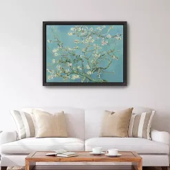 Kirklands Home Almond Blossom Framed Canvas Art Print, 42x32 in. Blue Online
