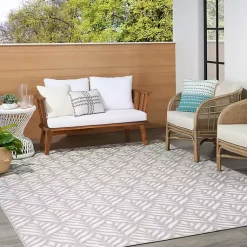 Kirklands Home Aloha Ash Botanical Indoor/Outdoor Area Rug, 9x12 Discount