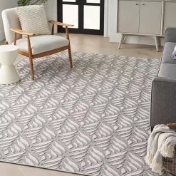 Kirklands Home Aloha Ash Botanical Indoor/Outdoor Area Rug, 9x12 Discount