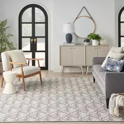 Kirklands Home Aloha Ash Botanical Indoor/Outdoor Area Rug, 9x12 Discount