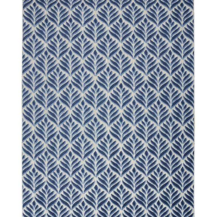 Kirklands Home Aloha Botanical Indoor/Outdoor Rug, 7x10 Blue Best