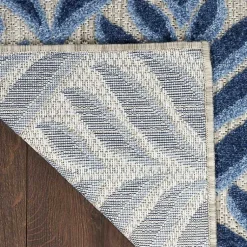 Kirklands Home Aloha Blue Botanical Indoor/Outdoor Area Rug, 9x12 Best