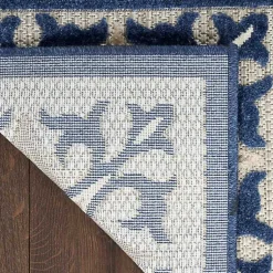 Kirklands Home Aloha Blue Geometric Indoor/Outdoor Area Rug, 6x9 Sale