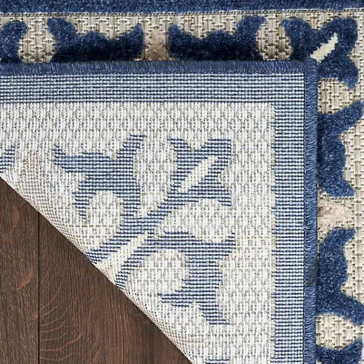 Kirklands Home Aloha Blue Geometric Indoor/Outdoor Area Rug, 6x9 Sale