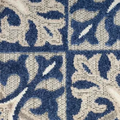 Kirklands Home Aloha Blue Geometric Indoor/Outdoor Area Rug, 9x12 Discount