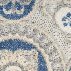 Kirklands Home Aloha Blue Medallion Indoor/Outdoor Area Rug, 5x7 Best