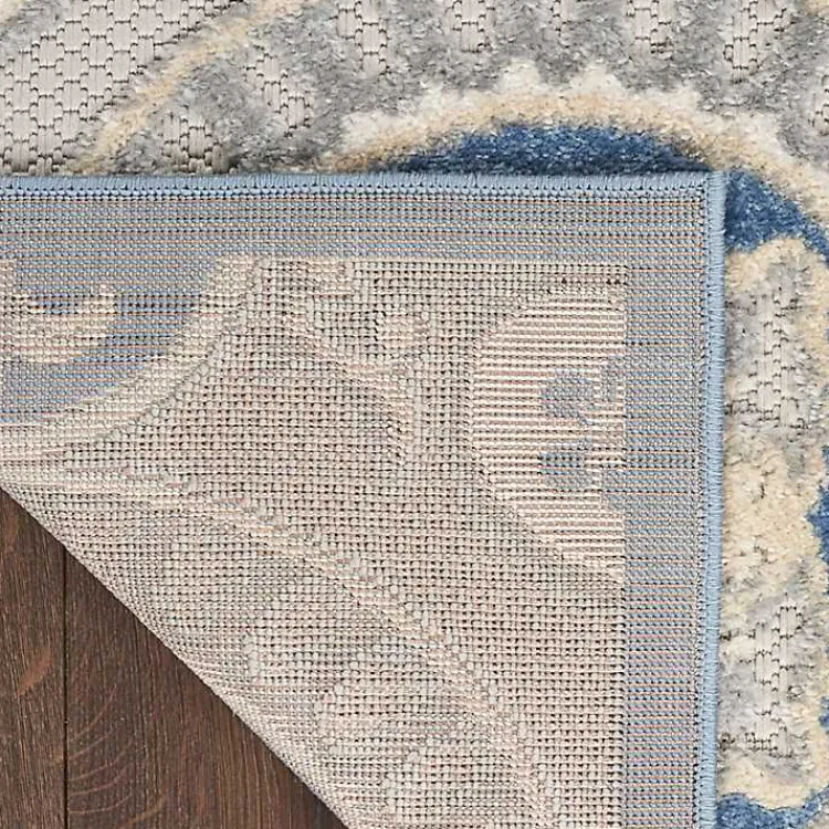 Kirklands Home Aloha Blue Medallion Indoor/Outdoor Area Rug, 5x7 Best