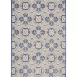 Kirklands Home Aloha Blue Medallion Indoor/Outdoor Area Rug, 9x12 Discount
