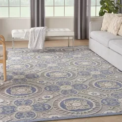 Kirklands Home Aloha Blue Medallion Indoor/Outdoor Area Rug, 9x12 Discount