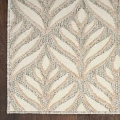 Kirklands Home Aloha Ivory Botanical Indoor/Outdoor Area Rug, 3x5 Outlet