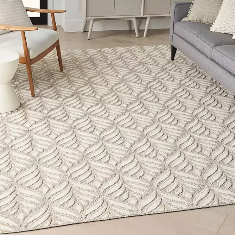 Kirklands Home Aloha Ivory Botanical Indoor/Outdoor Area Rug, 3x5 Outlet