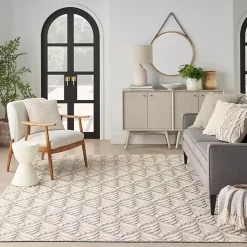 Kirklands Home Aloha Ivory Botanical Indoor/Outdoor Area Rug, 6x9 Online