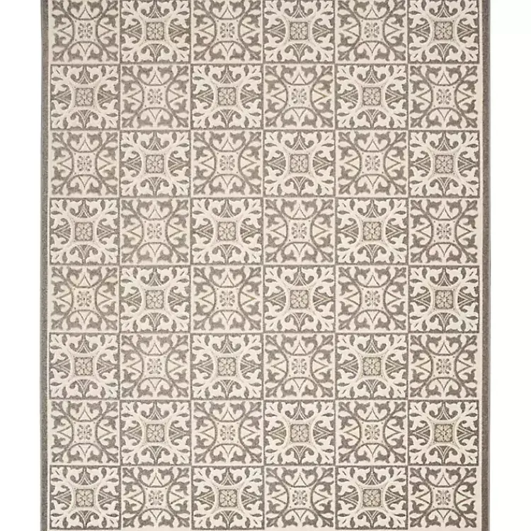 Kirklands Home Aloha Ivory Geometric Indoor/Outdoor Area Rug, 3x5 Discount