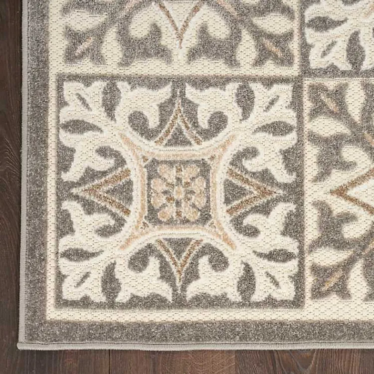 Kirklands Home Aloha Ivory Geometric Indoor/Outdoor Area Rug, 3x5 Discount