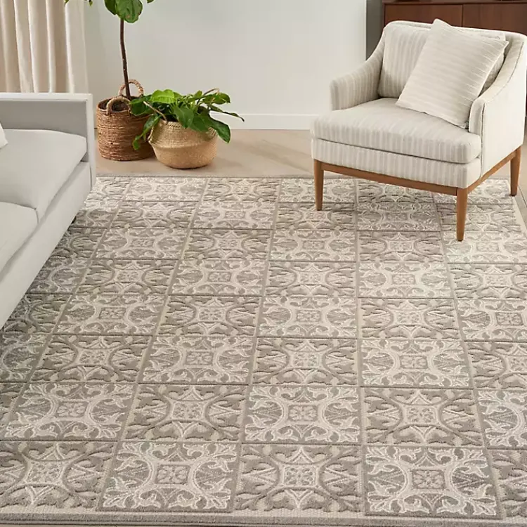 Kirklands Home Aloha Ivory Geometric Indoor/Outdoor Area Rug, 3x5 Discount
