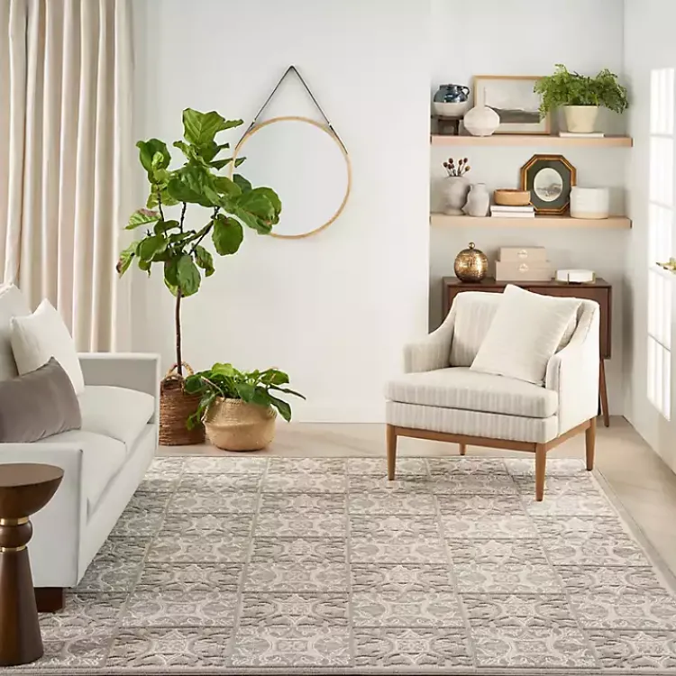Kirklands Home Aloha Ivory Geometric Indoor/Outdoor Area Rug, 3x5 Discount