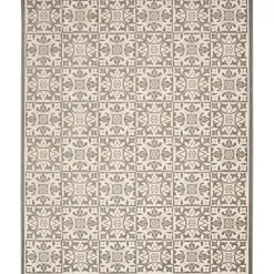 Kirklands Home Aloha Ivory Geometric Indoor/Outdoor Area Rug, 6x9 Clearance