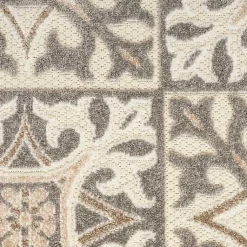 Kirklands Home Aloha Ivory Geometric Indoor/Outdoor Area Rug, 6x9 Clearance
