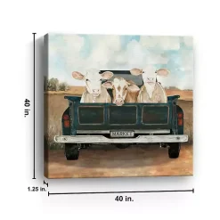 Kirklands Home Along for the Ride Canvas Art Print, 40x40 in. Multi Hot