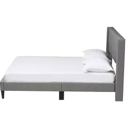 Kirklands Home Amala Button Tufted Queen Bed Frame Gray