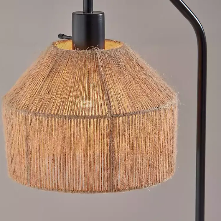Kirklands Home Amalfi Natural Rope Shade Table Lamp Blue Sale