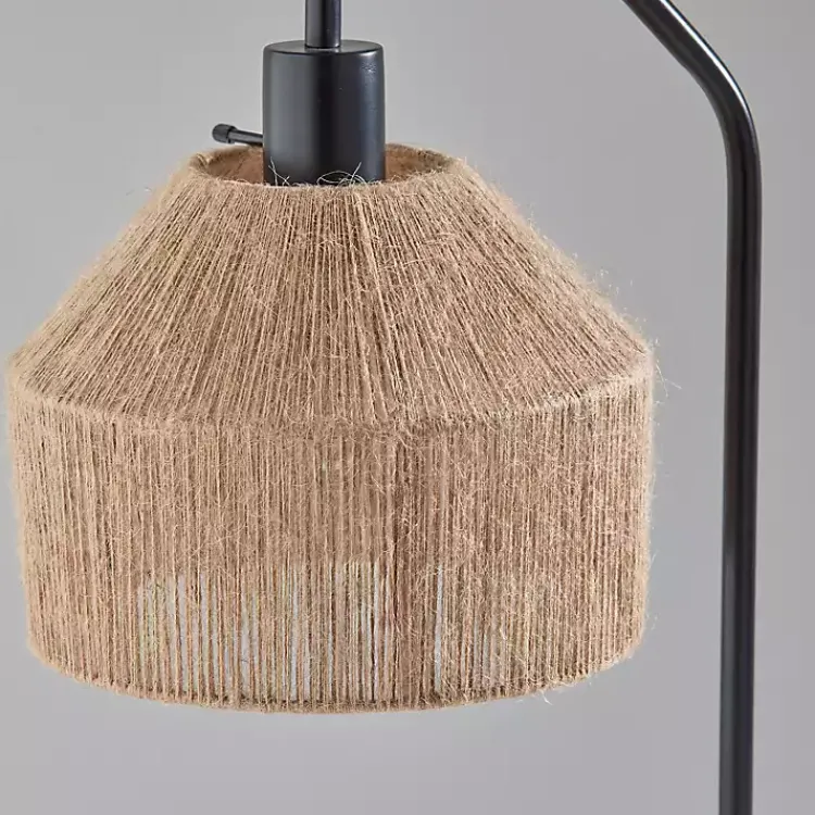 Kirklands Home Amalfi Natural Rope Shade Table Lamp Blue Sale