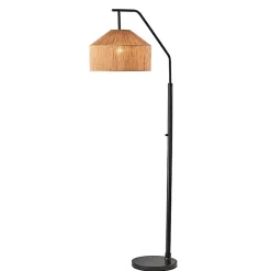 Kirklands Home Amalfi Natural Rope Shade Floor Lamp Brown Hot