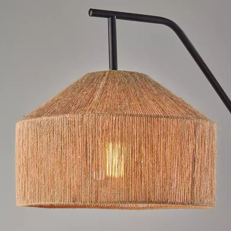 Kirklands Home Amalfi Natural Rope Shade Floor Lamp Brown Hot