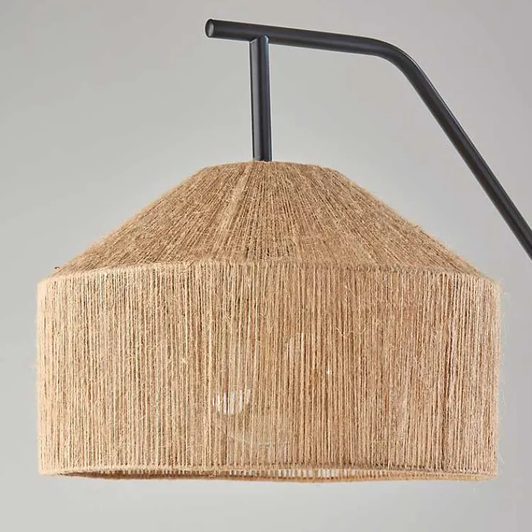 Kirklands Home Amalfi Natural Rope Shade Floor Lamp Brown Hot
