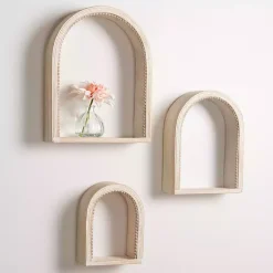 Kirklands Home Amalie Beaded Arch Shelves, Set of 3 Hot
