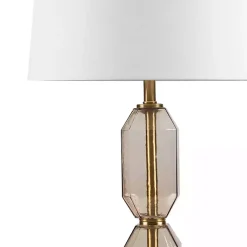 Kirklands Home Amber Faceted Glass Table Lamp Brown