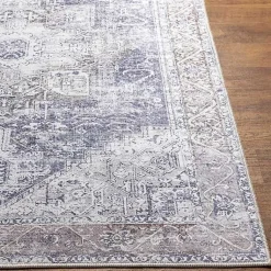 Kirklands Home Amelie Navy Blue Classic Washable Area Rug, 6x9