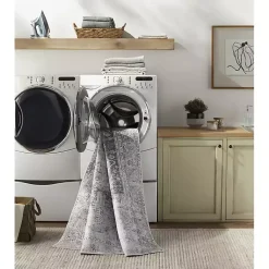 Kirklands Home Amelie Navy Blue Classic Washable Area Rug, 8x12 Outlet