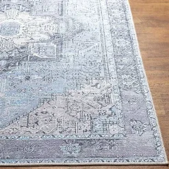 Kirklands Home Amelie Silver Classic Washable Area Rug, 8x12 Blue Sale